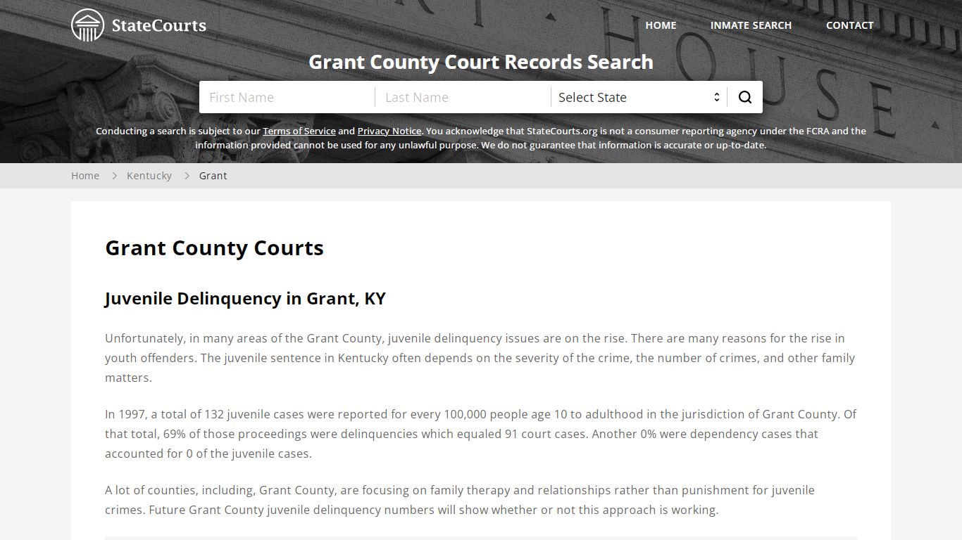 Grant County, KY Courts - Records & Cases - StateCourts